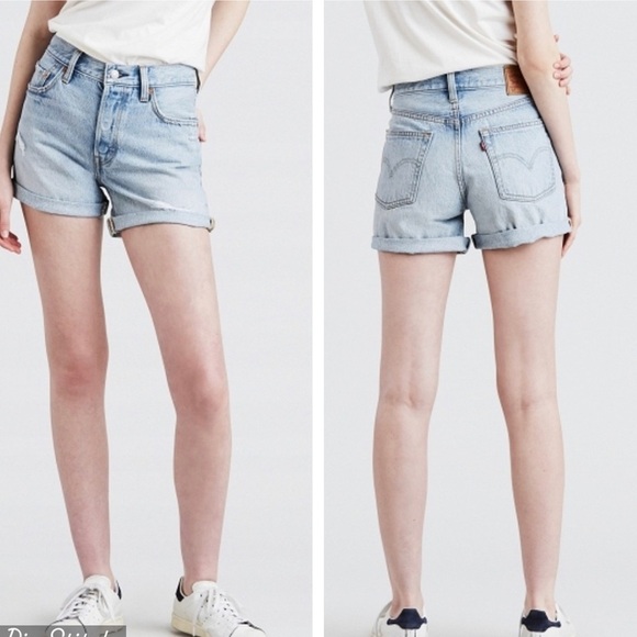 Levi's Pants - Levi’s 501 high-rise 4” denim jean shorts 29 cutoff light long north